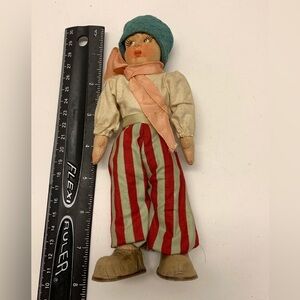 Vintage Made in Italy - Scugnizzo Urchin Boy - Hand Painted Face - 8” Doll